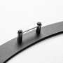 Wallity Woman Face Escultura de Pared en Negro